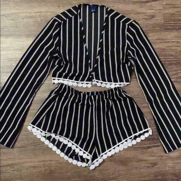 Tie Front Two Piece - Picture 1 of 1